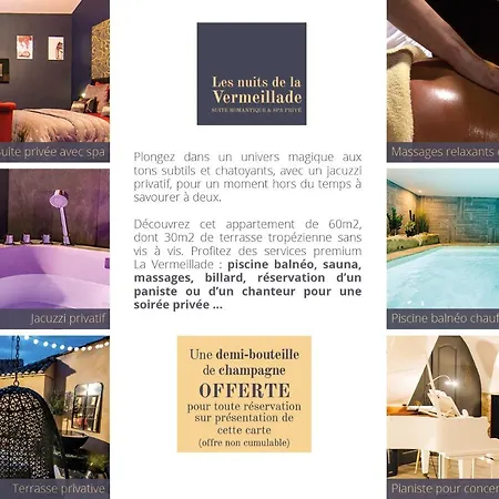 Avec Jacuzzi Et Terrasse Privatifs, Piscine Chauffee, Sauna, Salle De Billard Apartmán Congenies